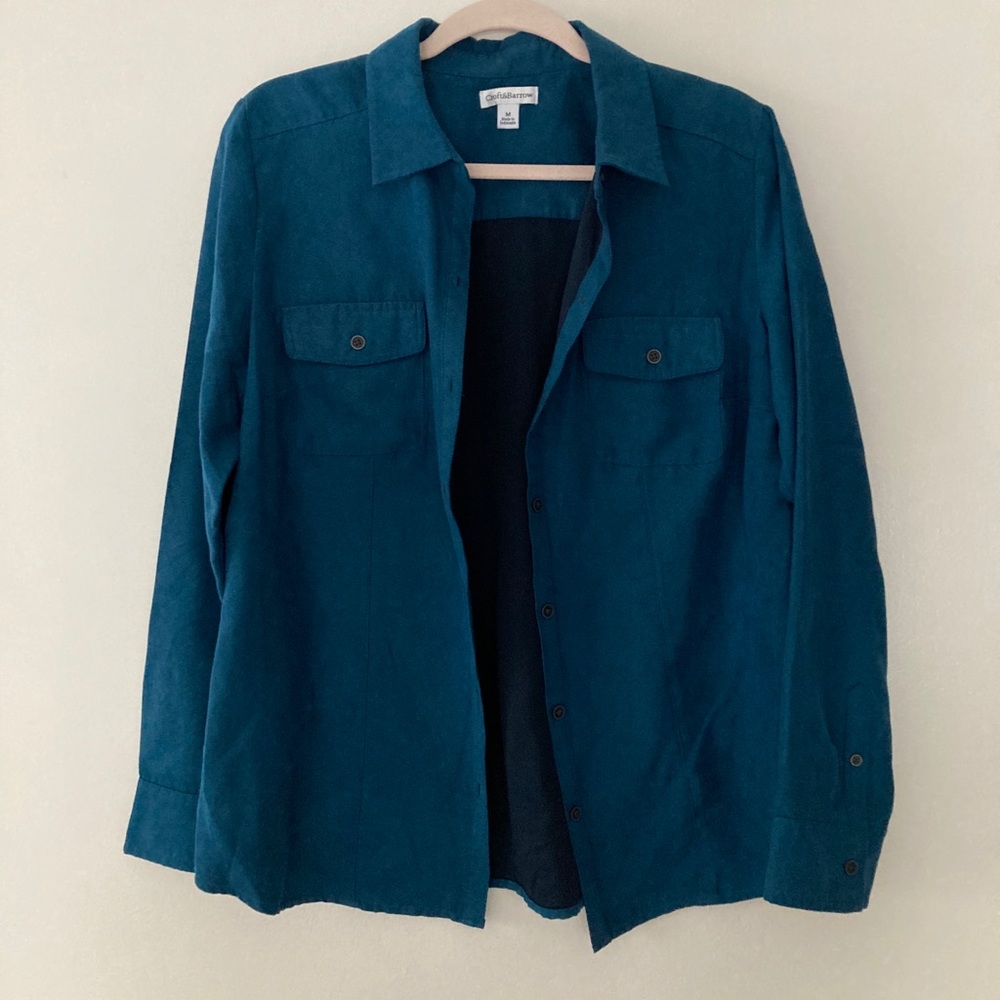 Croft & Barrow teal button down